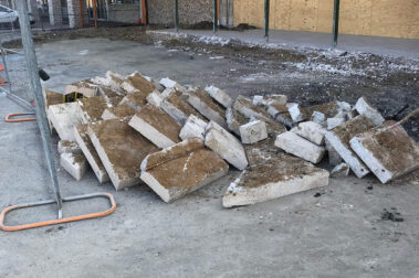 Grocery store retail concrete project