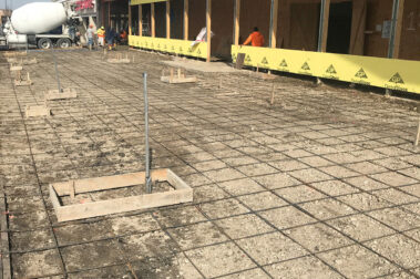 Grocery store retail concrete project