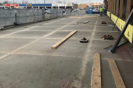 Grocery store retail concrete project