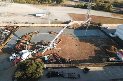 Retail concrete construction project