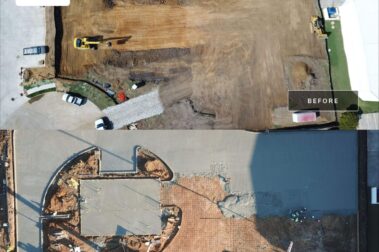 Retail concrete construction project