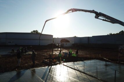 Retail concrete construction project