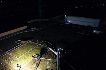 Retail concrete construction project