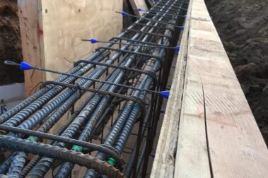 Retail concrete construction project