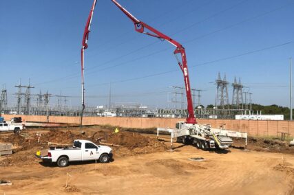 Retail concrete construction project