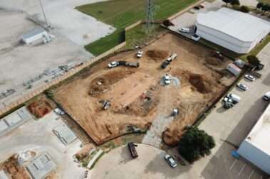 Retail concrete construction project