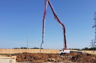 Retail concrete construction project