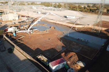 Retail concrete construction project