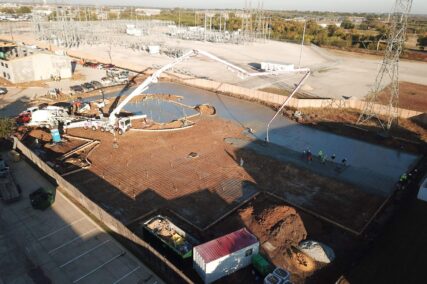 Retail concrete construction project