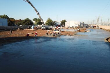 Retail concrete construction project