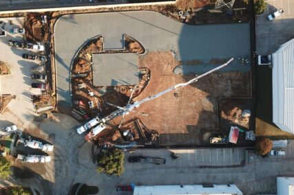 Retail concrete construction project