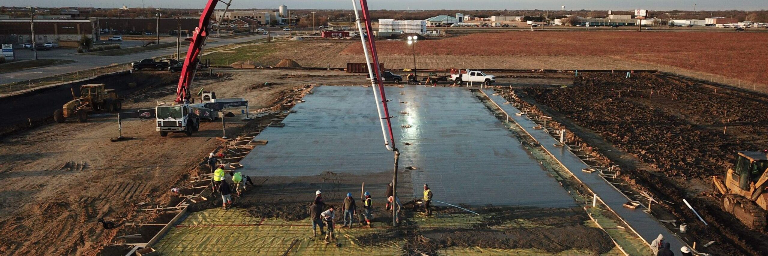 Retail concrete construction project