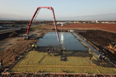 Retail concrete construction project