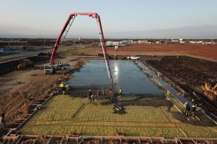 Retail concrete construction project