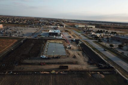 Retail concrete construction project