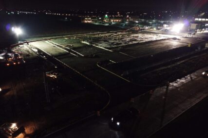 Retail concrete construction project