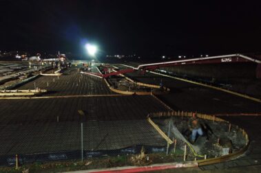 Retail concrete construction project