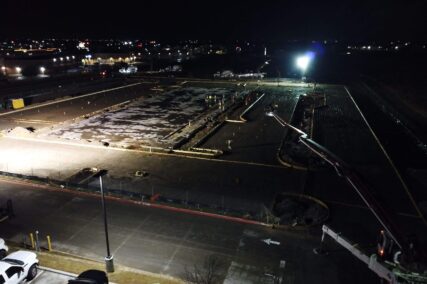 Retail concrete construction project