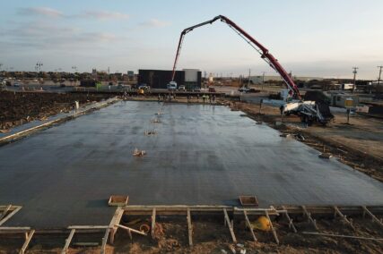 Retail concrete construction project