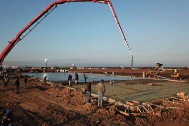 Retail concrete construction project