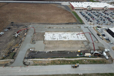 Retail concrete construction project