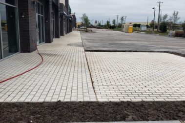 Retail concrete construction project