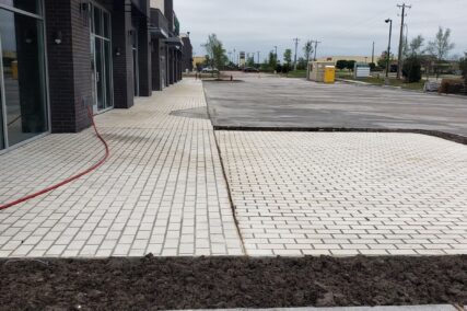 Retail concrete construction project