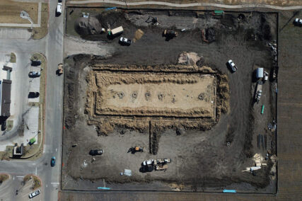 Retail concrete construction project