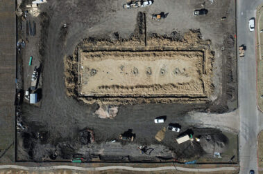 Retail concrete construction project