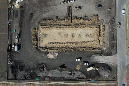 Retail concrete construction project