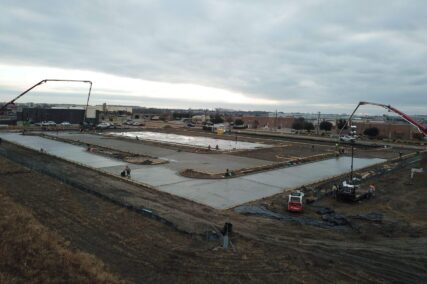 Retail concrete construction project