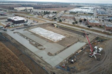 Retail concrete construction project