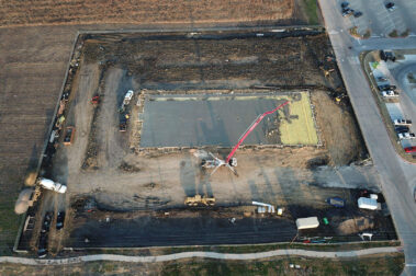 Retail concrete construction project