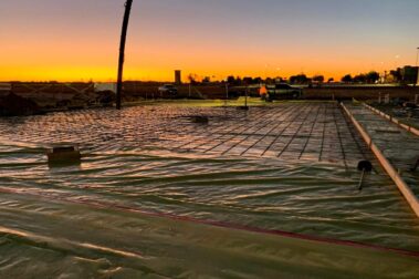 Retail concrete construction project