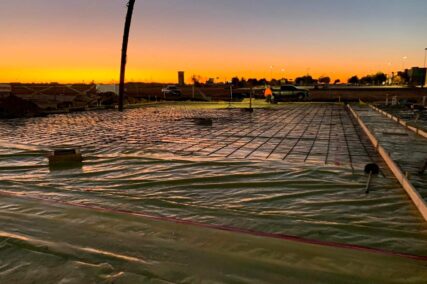 Retail concrete construction project