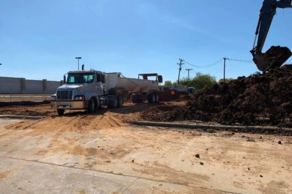 Retail concrete construction project