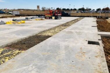 Retail concrete construction project