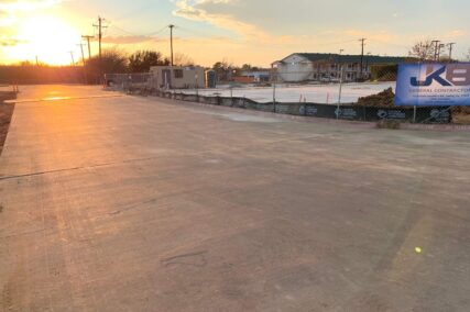 Retail concrete construction project