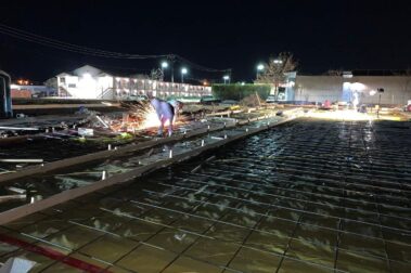 Retail concrete construction project