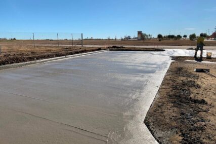 Retail concrete construction project