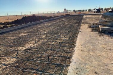 Retail concrete construction project