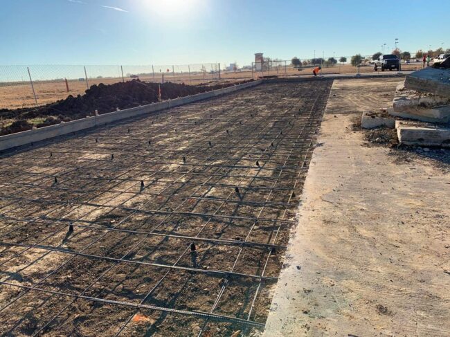 Retail concrete construction project